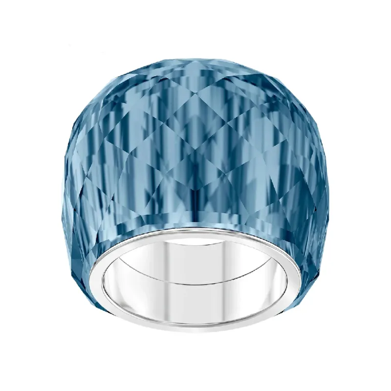Anello Nirvana cristallo blu misura 20 Donna Swarovski