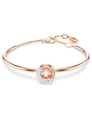 BRACCIALE RIGIDO DEXTERA ORO ROSA DONNA SWAROVSKI