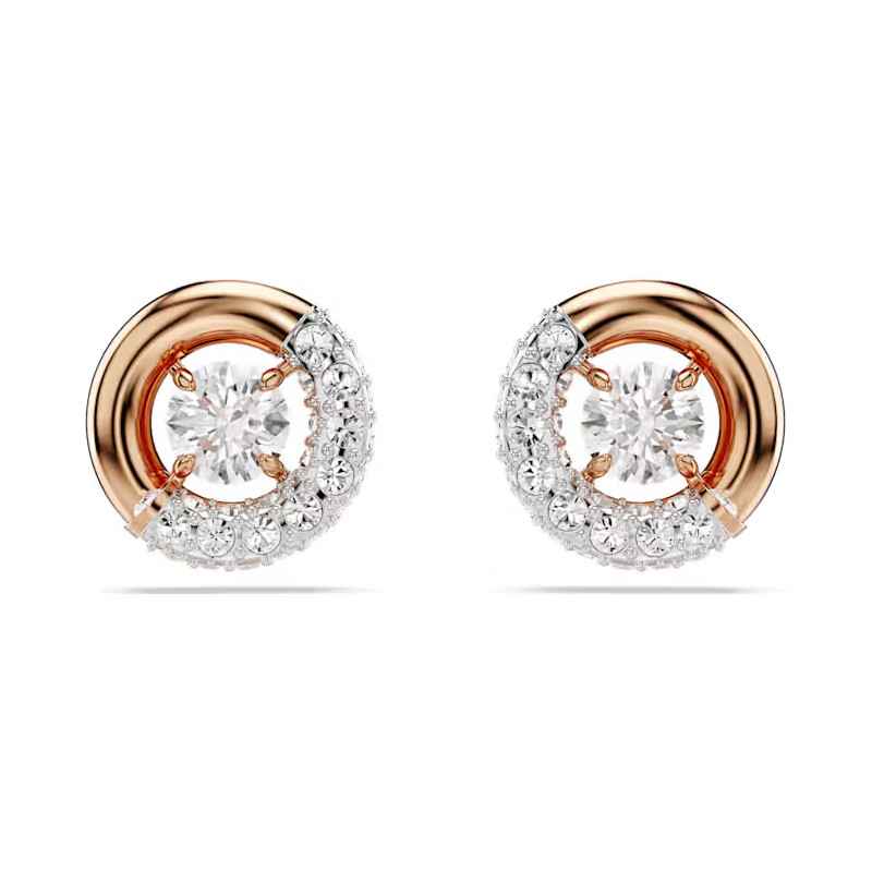 Orecchini LOBO DEXTERA TAGLIO ROUND ORO ROSA Donna Swarovski