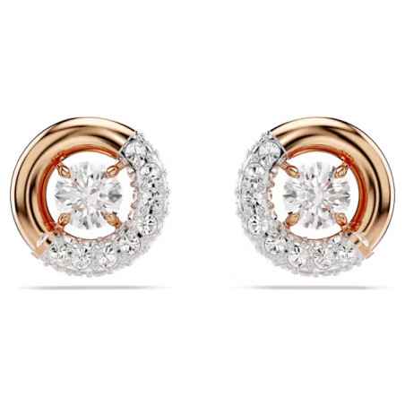 Orecchini LOBO DEXTERA TAGLIO ROUND ORO ROSA Donna Swarovski