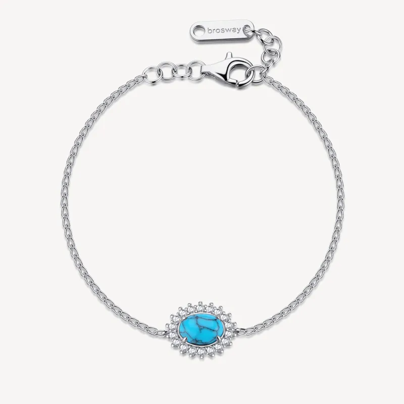 Bracciale Kate con turchese e zirconi Donna Brosway