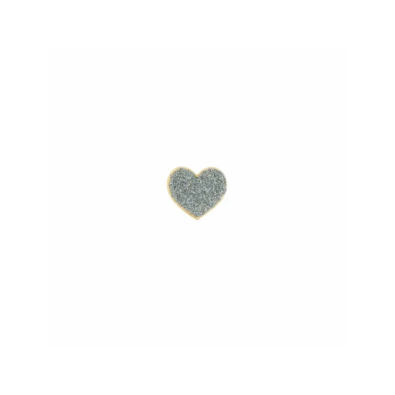 Monorecchino 18kt Cuore Polvere Celeste Maman et Sophie