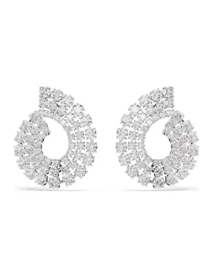 Orecchini A CERCHIO MATRIX RODIO Donna Swarovski