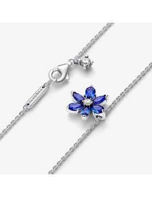 COLLANA PENDENTE HERBARIUM FIORE BLU DONNA PANDORA