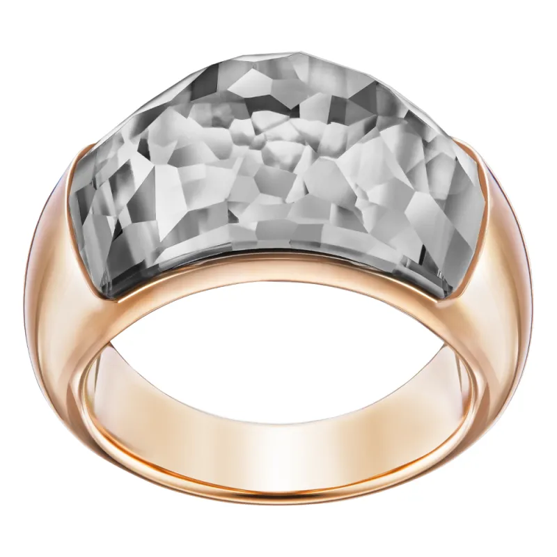 Anello Dome placcato oro rosa mis.55 Donna Swarovski