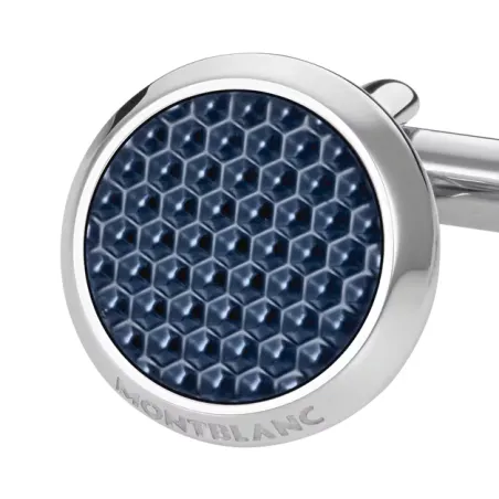 Gemelli MB112904 Gemelli Meisterstück Lacca Blu Esagonale Uomo Montblanc