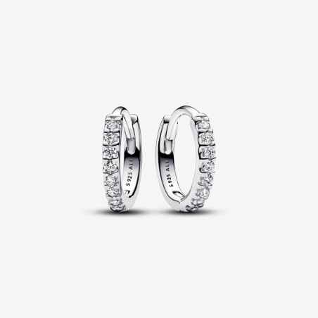 ORECCHINI CERCHI PICCOLI PAVÈ DONNA PANDORA  293015C01 Pandora