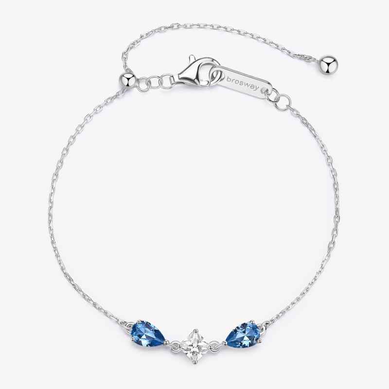 Bracciale tiralaccio Fancy cubic zirconia Freedom blue Donna Brosway Bracciale tiralaccio Fancy cubic zirconia Freedom blue Donna Brosway