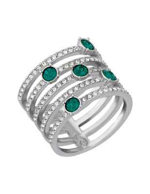 ANELLO CREATIVITY VERDE RODIO M55 DONNA SWAROVSKI  5166809 Swarovski