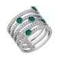 ANELLO CREATIVITY VERDE RODIO M55 DONNA SWAROVSKI 