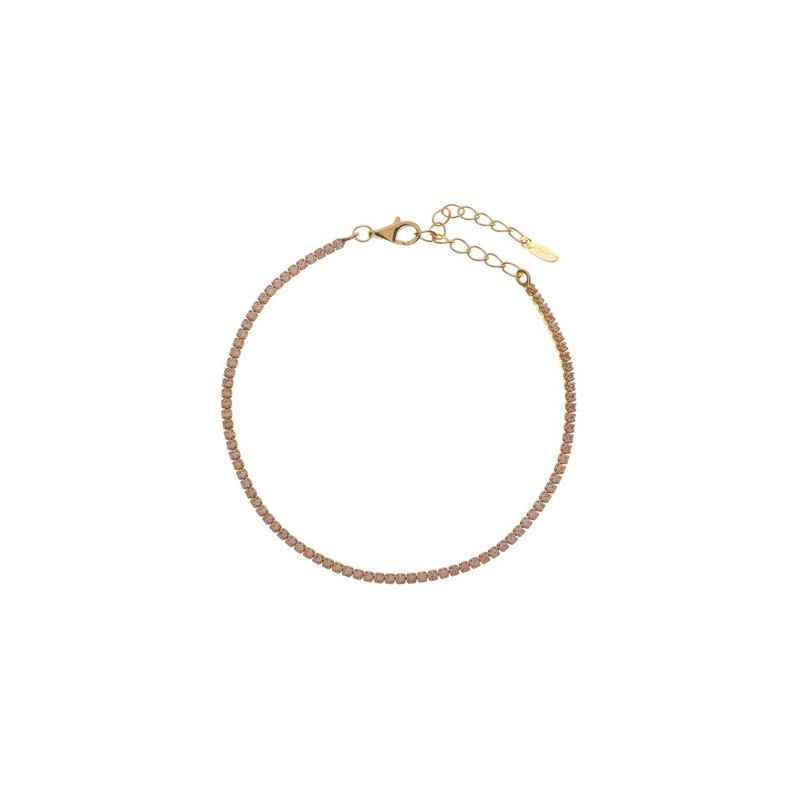 BRACCIALE TENNISMANIA ZIRCONI CHAMPAGNE DONNA AMEN BRACCIALE TENNISMANIA ZIRCONI CHAMPAGNE DONNA AMEN