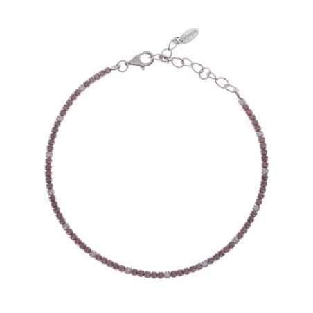 BRACCIALE TENNISMANIA ZIRCONI MARRONI E BIANCHI AMEN BT1BMAB17 Amen
