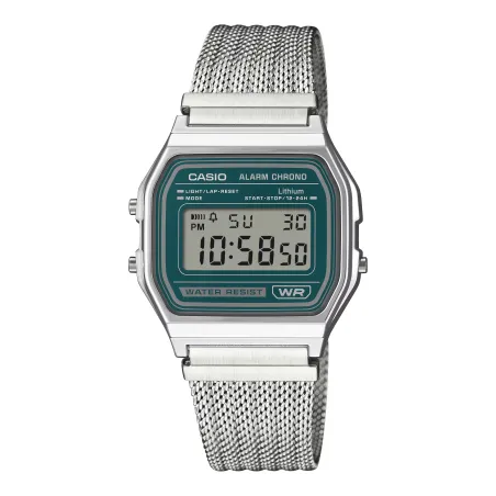 Orologio A158WEM-3 Iconic Digitale Maglia Milano Verde Casio