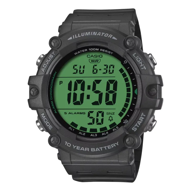 Orologio AE-1500WHC-1AV Digitale Sport Display Verde Nero Uomo Casio Orologio AE-1500WHC-1AV Digitale Sport Display Verde Nero Uomo Casio