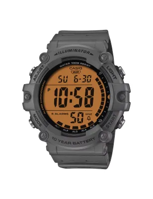 Orologio AE-1500WHC-8AV Digitale Grigio Display Arancione Uomo Casio