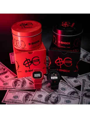 Orologio DW-5600SFE25-4 G-SHOCK Sfera Ebbasta Rosso Uomo Casio - category_name - XDMG De Marchi Gianotti