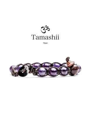 BRACCIALE AMETISTA UOMO-DONNA TAMASHII 1 GIRO BHS900-8 Tamashii
