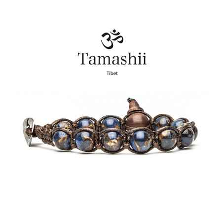 BRACCIALE QUARZO MOSAICO BLU UOMO-DONNA TAMASHII 1 GIRO