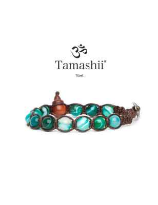 Bracciale Originale Agata Verde Persia Striata Tamashii 1 Giro