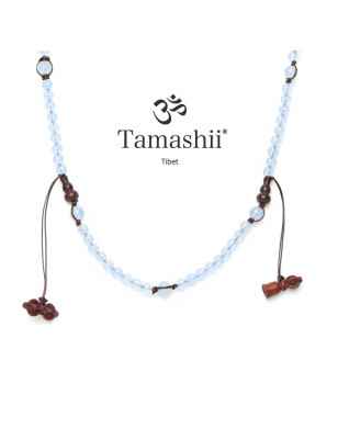 COLLANA AGATA AZZURRA UOMO-DONNA TAMASHII MUDRA CORTO