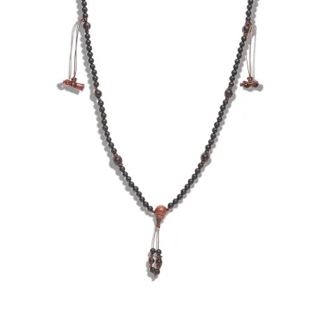 Collana NHS1500-64 Tamashii Mudra Onice Satinato 108 Grani Tamashii