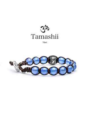 Bracciale Originale Agata Blu Tamashii Ruota Della Preghiera BHS1100-18 Tamashii