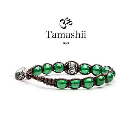 BRACCIALE AGATA VERDETAMASHII RUOTA DELLA PREGHIERA BHS1100-12 Tamashii