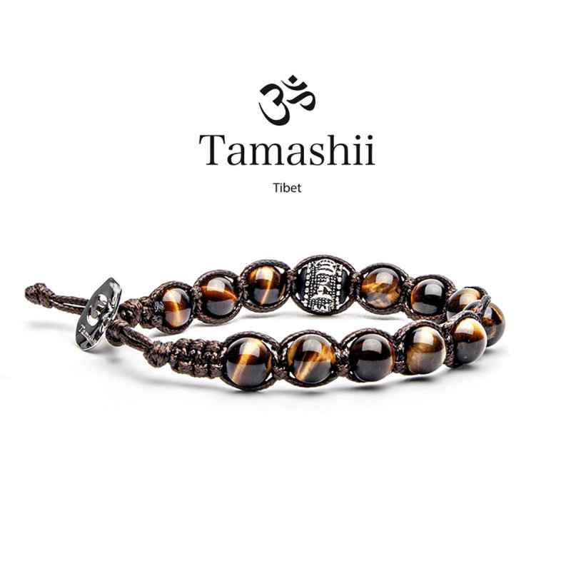 Bracciale OCCHIO DI TIGRE Tamashii Ruota Della Preghiera Bracciale OCCHIO DI TIGRE Tamashii Ruota Della Preghiera