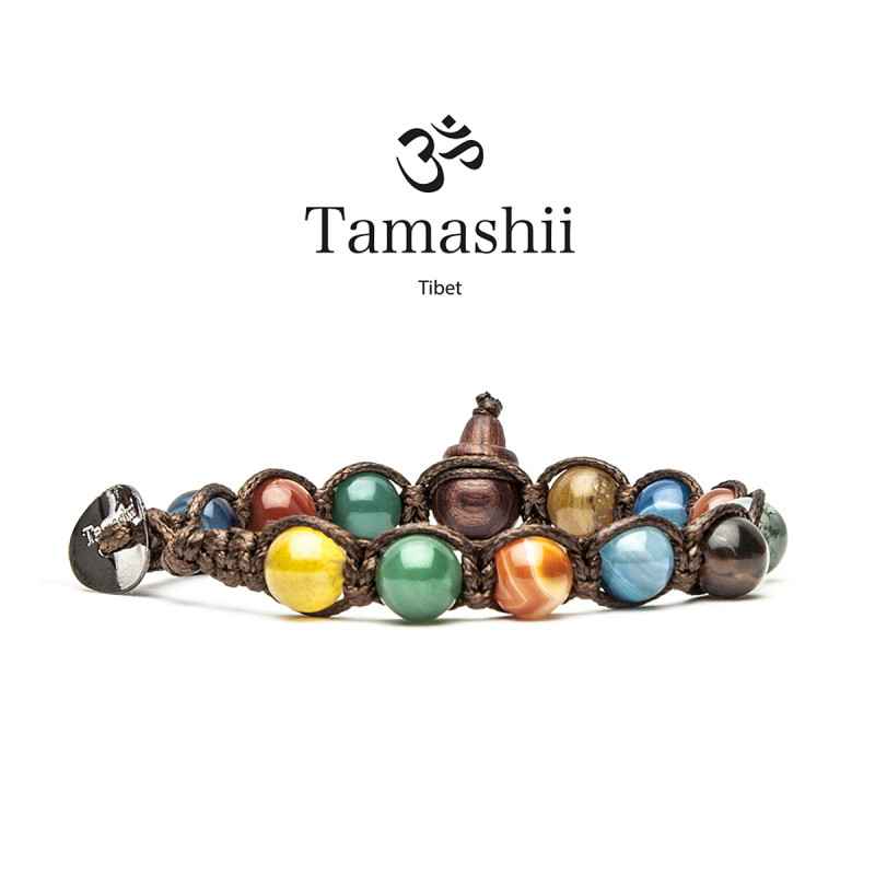 BRACCIALE AGATA STRIATA  TAMASHII BRACCIALE 1 GIRO