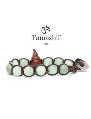BRACCIALE GREEN QUARTZ UOMO-DONNA TAMASHII 1 GIRO
