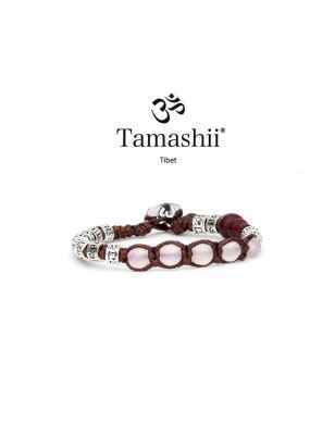 BRACCIALE RUOTA PREGHIERA MULTIFACETED QUARZO ROSA TAMASHII
