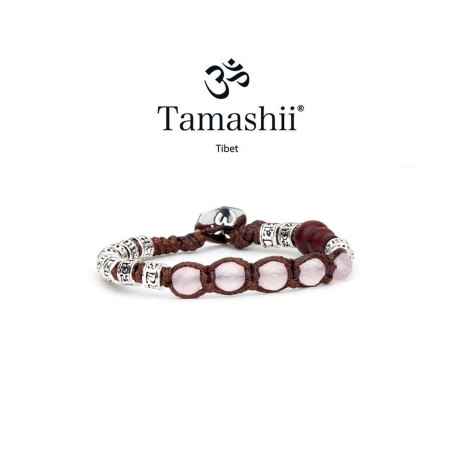 BRACCIALE RUOTA PREGHIERA MULTIFACETED QUARZO ROSA TAMASHII