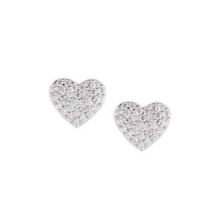 ORECCHINI DIAMOND CUORI PAVE' DONNA AMEN  ECUBBZ3 Amen