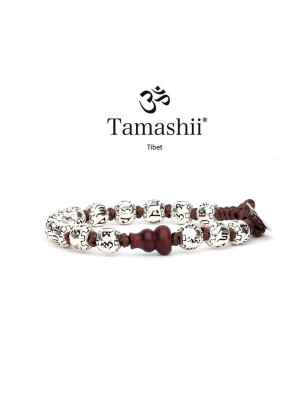 BRACCIALE RUOTA PREGHIERA ARGENTO UOMO-DONNA TAMASHII 