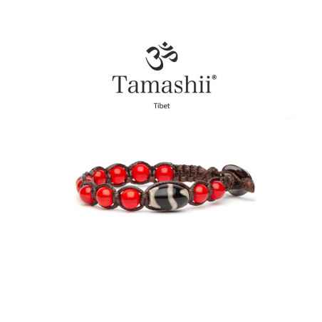 BRACCIALI SHÖNU SERENITÀ AGATA ROSSO UOMO TAMASHII