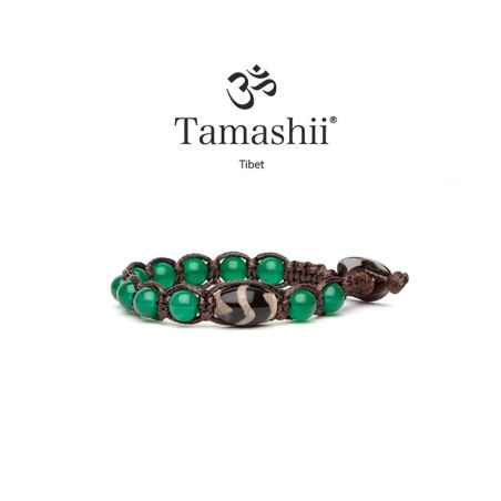 BRACCIALE SERENITÀ AGATA VERDE UOMO-DONNA TAMASHII