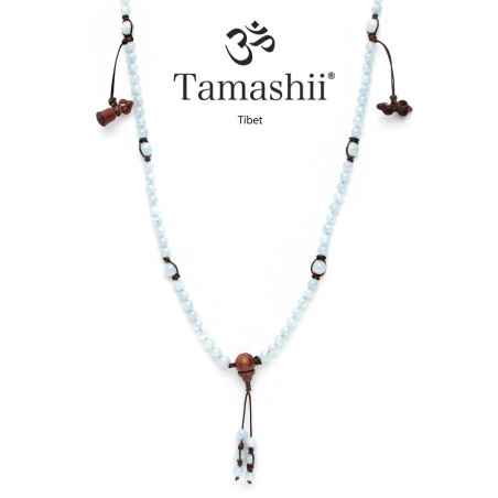 COLLANA ACQUAMARINA UOMO-DONNA TAMASHII MUDRA