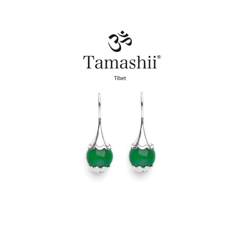 ORECCHINI AGATA VERDE DONNA TAMASHII EAR-DROPS