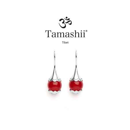 ORECCHINI AGATA ROSSO PASSIONE DONNA TAMASHII EAR-DROPS