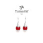 ORECCHINI AGATA ROSSO PASSIONE DONNA TAMASHII EAR-DROPS