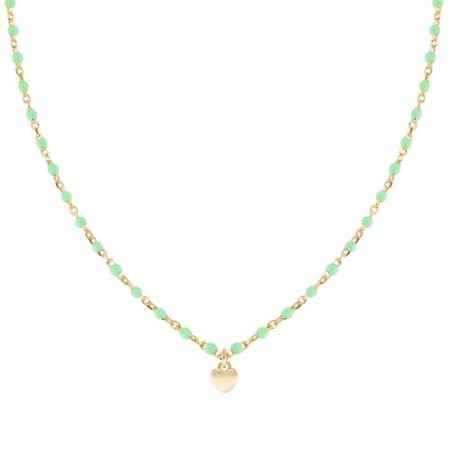 COLLANA CUORE CON SMALTO VERDE DONNA AMEN CLSMCUGV3 Amen