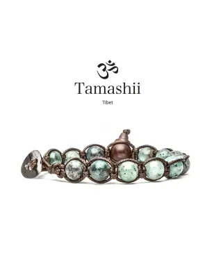 Bracciale Crisocolla Donna-Uomo Tamashii 1 Giro