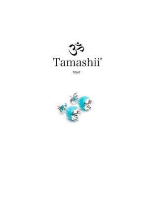 ORECCHINI GIADA VERDE ACQUA DONNA TAMASHII 