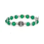Bracciale BHS925-12 Celebration Agata Verde Argento 925 Tamashii