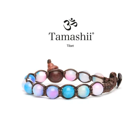 Bracciale Giada Peacock pink Donna-Uomo Tamashii 1 Giro