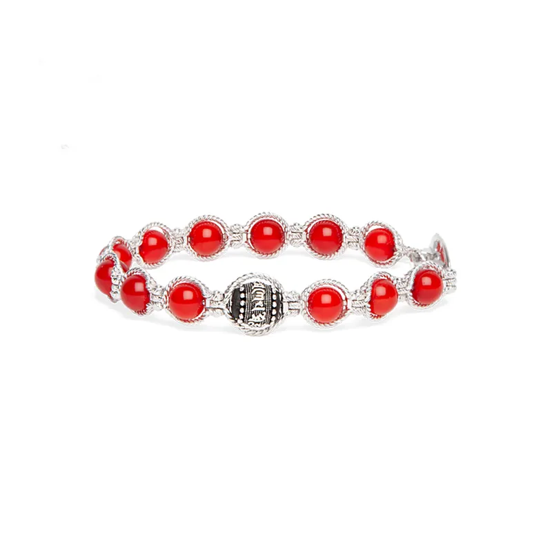Bracciale BHS925-124 Celebration Agata Rosso Passione Tamashii