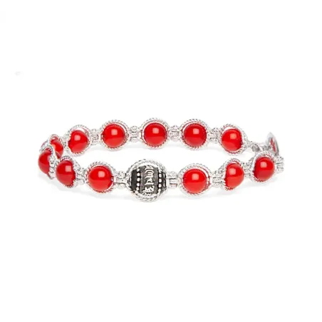 Bracciale BHS925-124 Celebration Agata Rosso Passione Tamashii