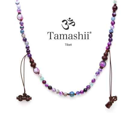COLLANA AGATA AMARENA UOMO-DONNA TAMASHII MUDRA