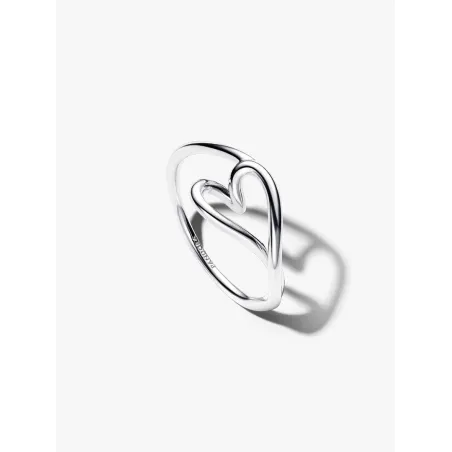 Anello Cuore Piccolo Linea Sinuosa mis.56 Donna Pandora