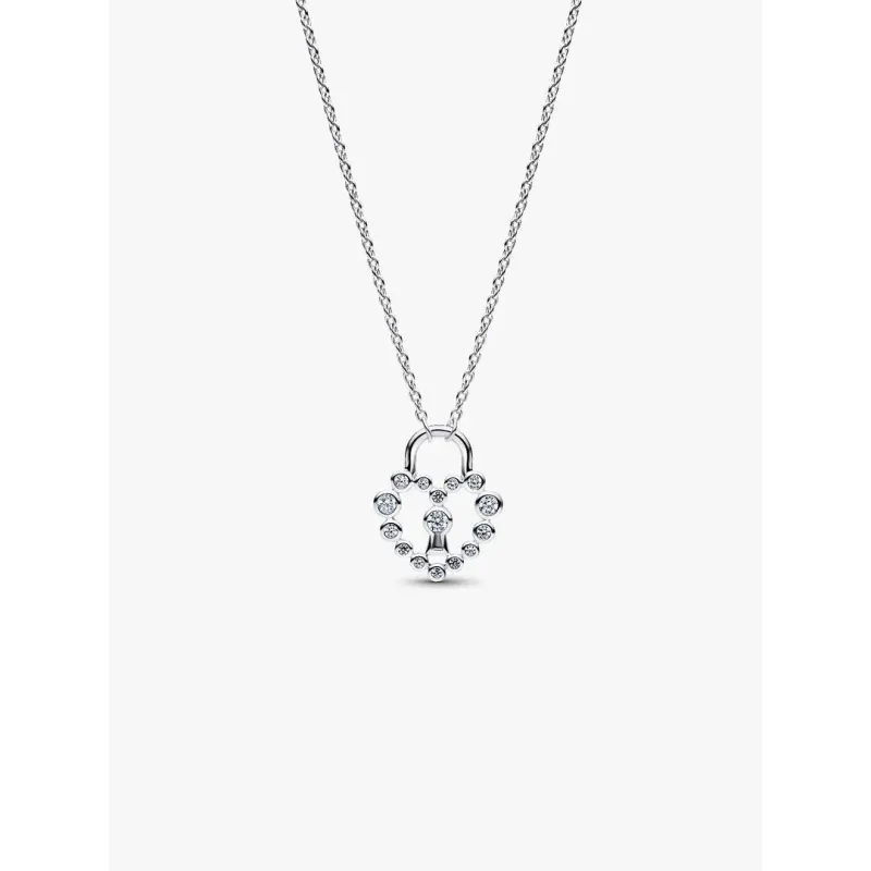 Collana Lucchetto Cuore Luminoso Donna Pandora